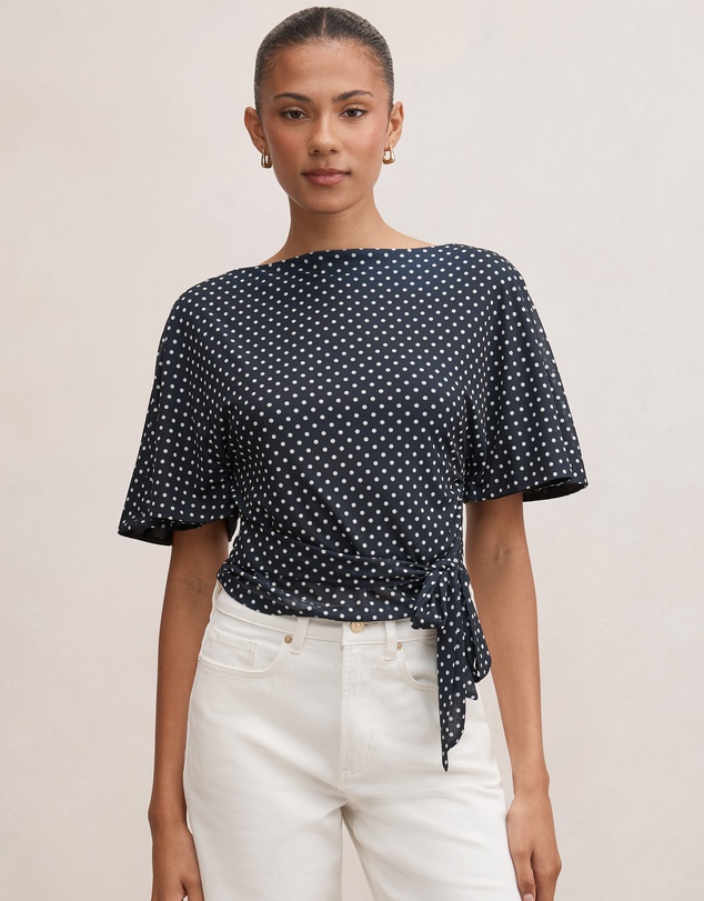 Forever New - Paige Flutter Sleeves Tie Back