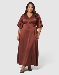 Pink Dusk by Curve Project - Glitz and Glam Maxi Dress
