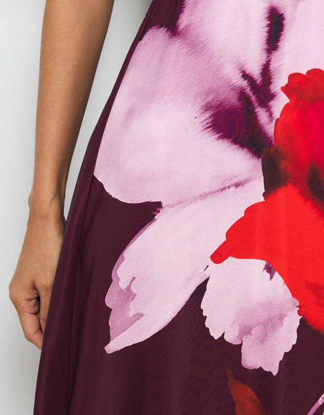 AERE - Ravenna Puff Sleeve Midi Dress