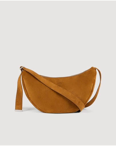 Sandro - Small Hobo Suede Messenger