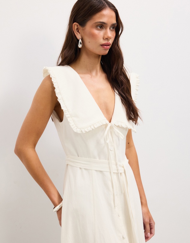 The Fated - Adela Collared Maxi Dress