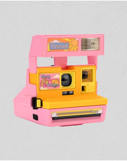 Polaroid - Refurbished Barbie Malibu - Polaroid 600 Camera