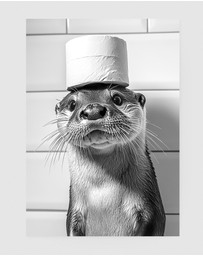 Inka Arthouse - Whimsical Otter Art Print