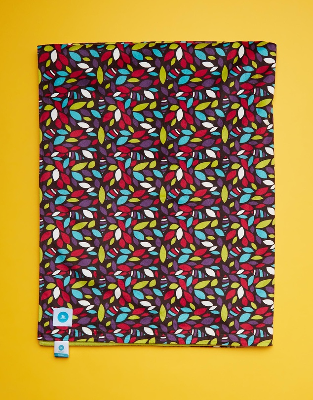 itti bitti - Cot Blanket - Ayako with Wasabi