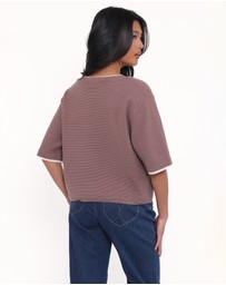 Petal & Pup - Giorgia Knitted Tee - Mocha
