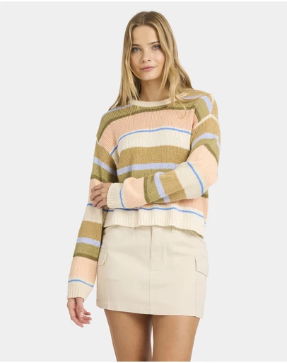 Billabong - Womens Bright Sol Crew Neck Sweater