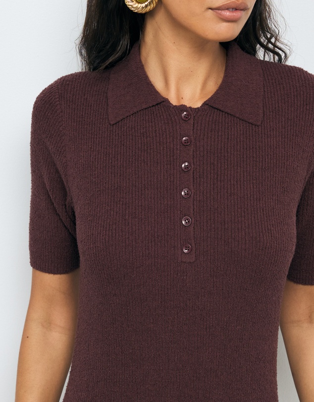 AERE - Asha Textured Knit Dress