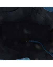 Pre-Loved by Azura Reborn - Pre-Loved chanel Denim Textile Handbag with Leather Trim and Chain Detail