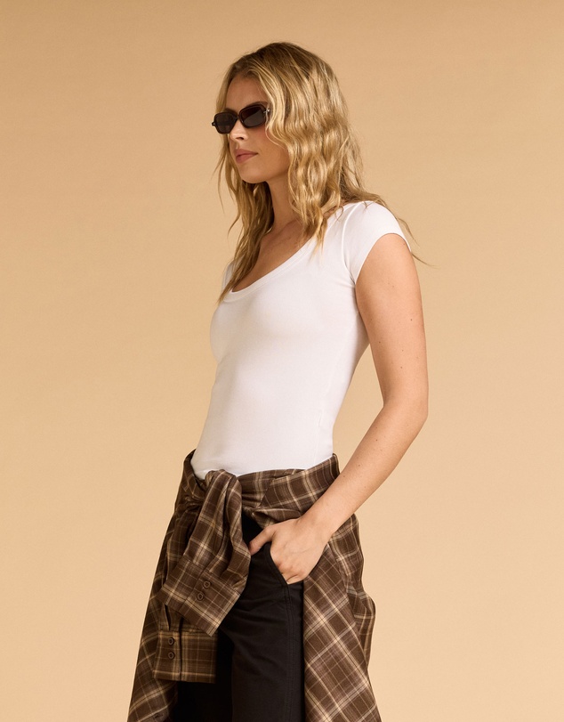 MVN - Soft Scoop Neck Top