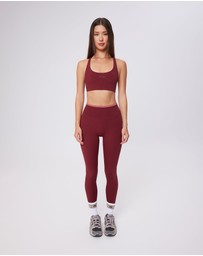Upstate - Air Sculpt Move Crop - Warm Cherry