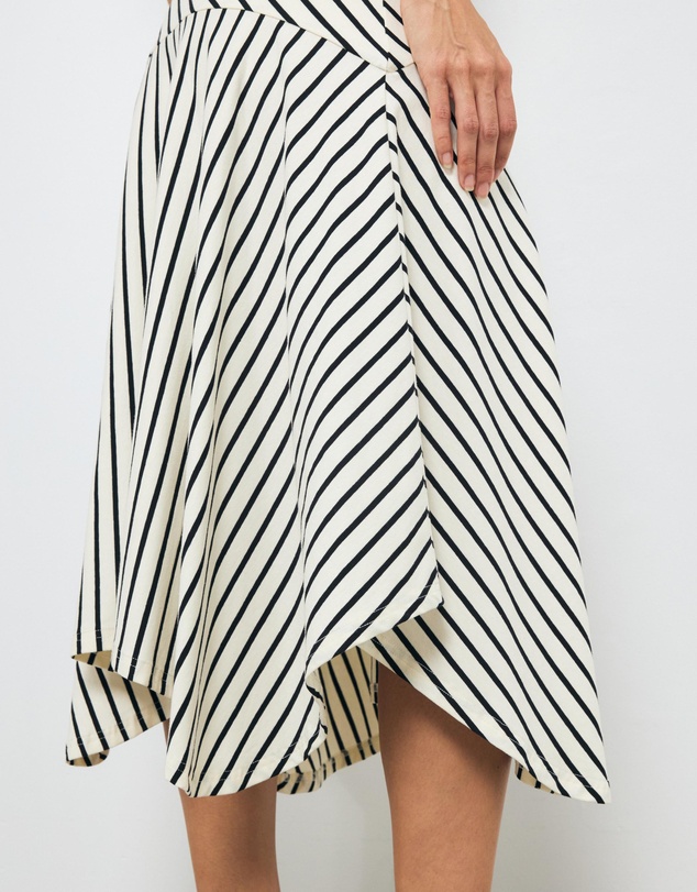 AERE - Billie Stripe Maxi Skirt