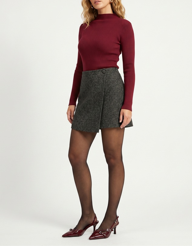 Lydan The Label - Mock Neck Long Sleeve Knit
