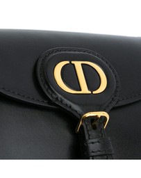 Pre-Loved by Azura Reborn - Pre-Loved dior Saddle Leather Shoulder Bag with Adjustable Strap and Metal Details