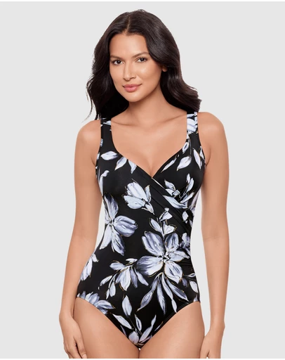 Miraclesuit Swimwear  - Fiore di Luna It's a Wrap Underwired Tummy Control Swimsuit