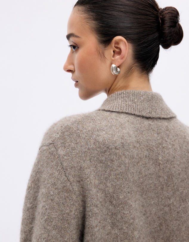 Minima Esenciales - Joryn Alpaca Wool Zip Cardigan