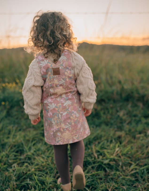 WITH LOVE FOR KIDS - Hazel Denim Pinafore Dress - Babies - Kids