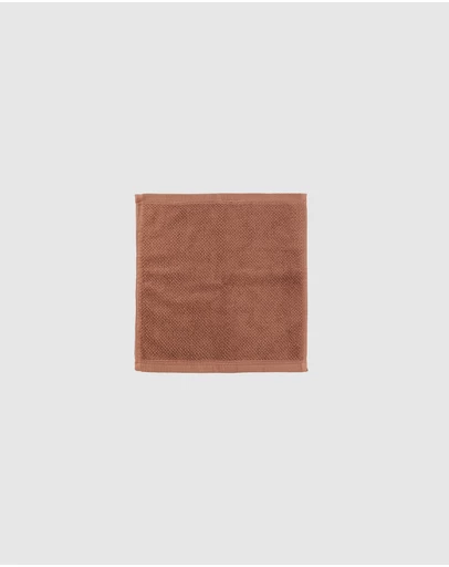 Bambury - Angove Face Washer 33x33cm Woodrose