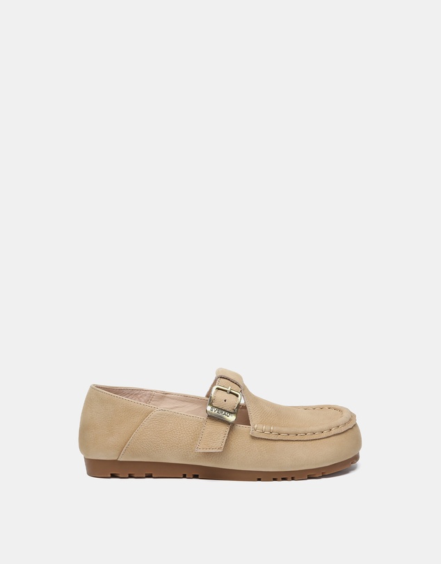 EVERAU - EverAU Ugg Maria Cow Suede Upper Loafer Oxfords Flats