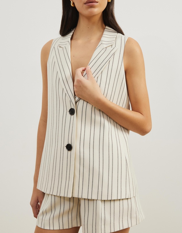 Atmos&Here - Dune Stripe Longline Vest