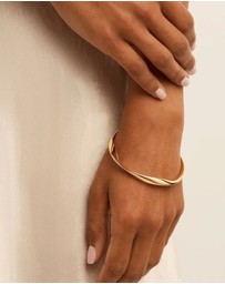 Najo - Large Garden of Eden Yellow Gold Bangle