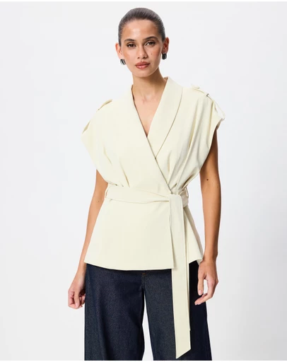 Tussah - Calista Draped Collar Jacket