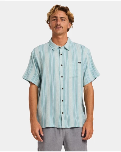 Billabong - Mens Sundays Jacquard Short Sleeve Shirt