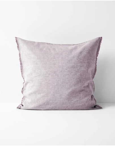 Aura Home - Chambray Fringe European Pillowcase