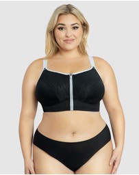 Parfait - Wave Wirefree Zip Front Sports Bra