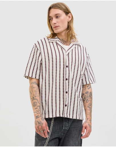 Jack & Jones - Gramercy Jersey Short Sleeve Resort Shirt