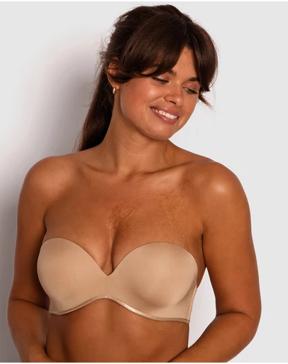 Bras N Things - Inner Essence Devilish Push Up Strapless Bra - Nude