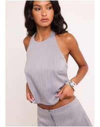 Alice In The Eve - Eliana Striped Halter Top