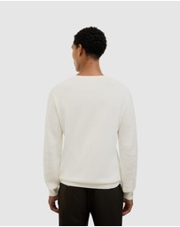 Politix - Elvin Geo Textured Crew Knit