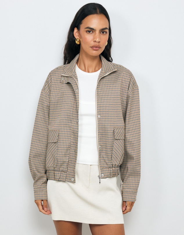 AERE - Check Bomber Jacket