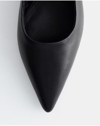 & Other Stories - Leather Wedge Slingback Pumps