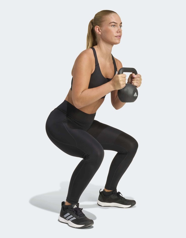adidas Performance - Optime Essentials Workout Zip-Front Medium Support Bra Womens