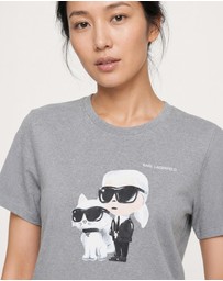 Karl Lagerfeld - Ikon Duo Aquarelle T-Shirt