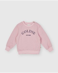 Goldie + Ace - Goldie Crew Embroidered Sweater - Babies-Kids
