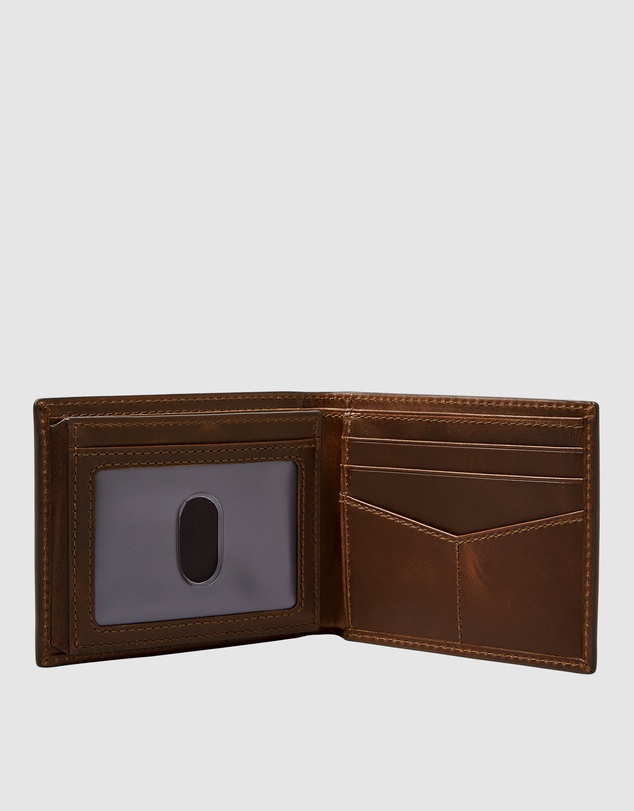 Fossil - Dark Brown Wallet Belt Gift Set