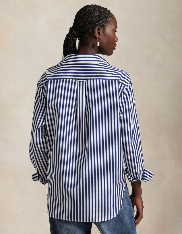 Polo Ralph Lauren - Oversize Fit Striped Cotton Shirt - The ICONIC Exclusive