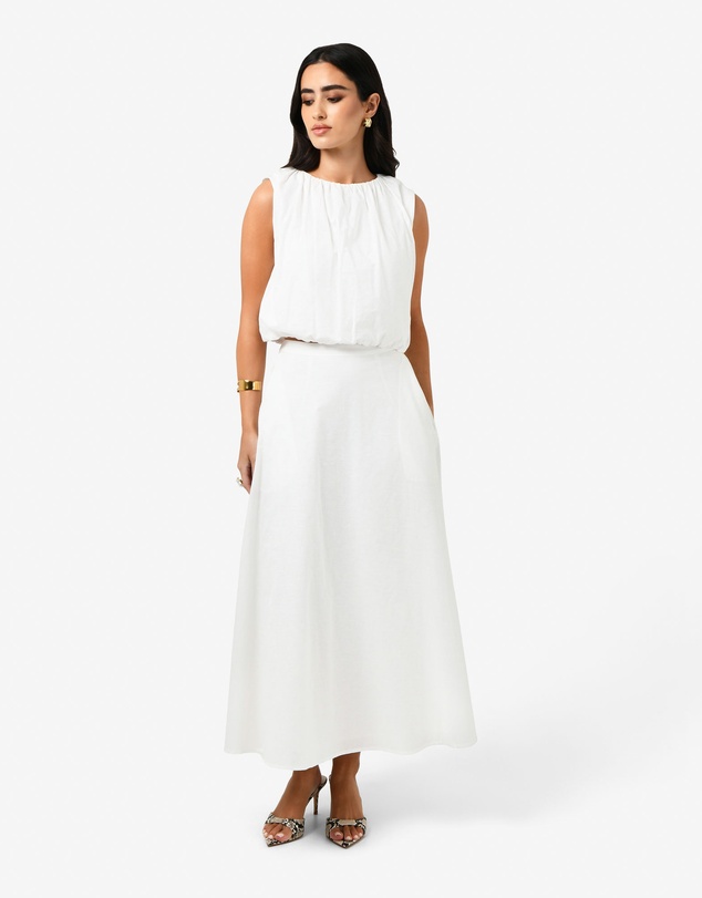 Forcast - Kenya Rouched Linen Top