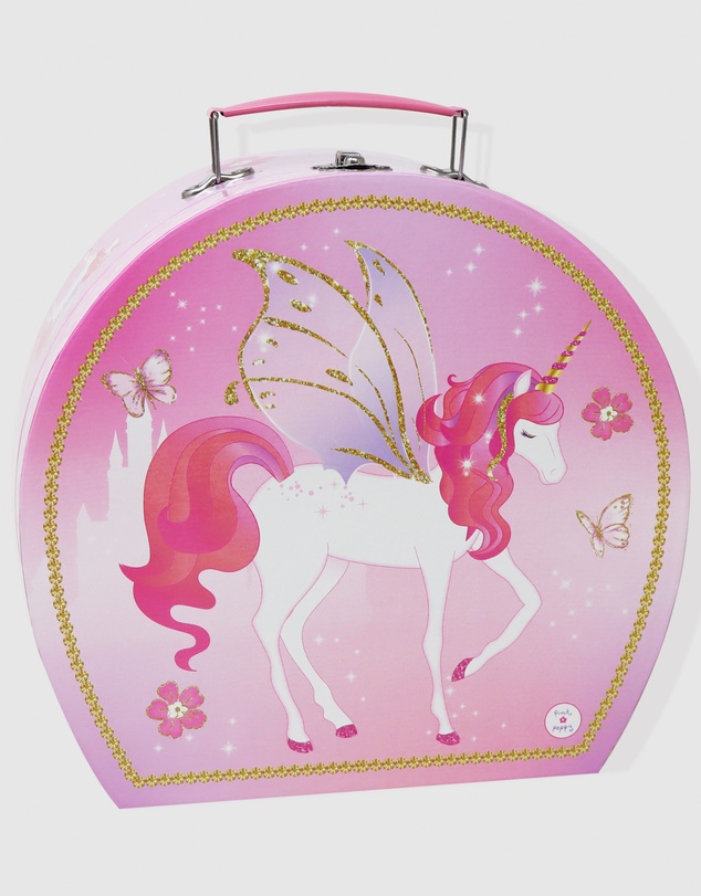 Pink Poppy - Unicorn Princess 15 Piece Tin Tea Set In Carry Case