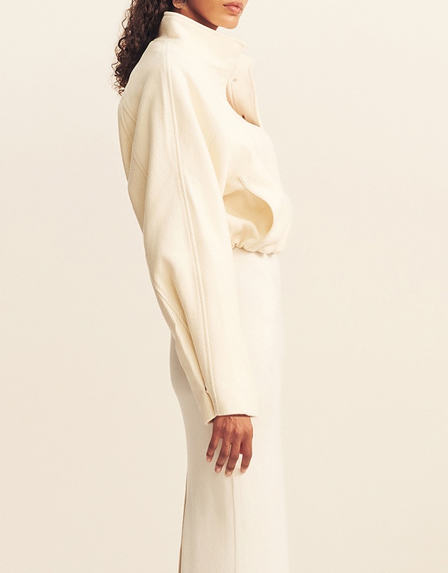 Shona Joy - Crosby Cropped Bomber Jacket