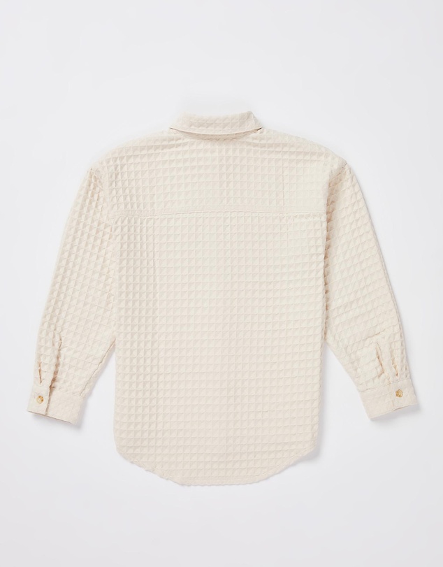Subtitled - Teen Girls Waffle Long Sleeve Shirt