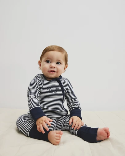 Country Road - Stripe Rib Jumpsuit