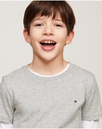 Tommy Hilfiger - Basic Crew Neck Short Sleeve Knit Tee - Teens