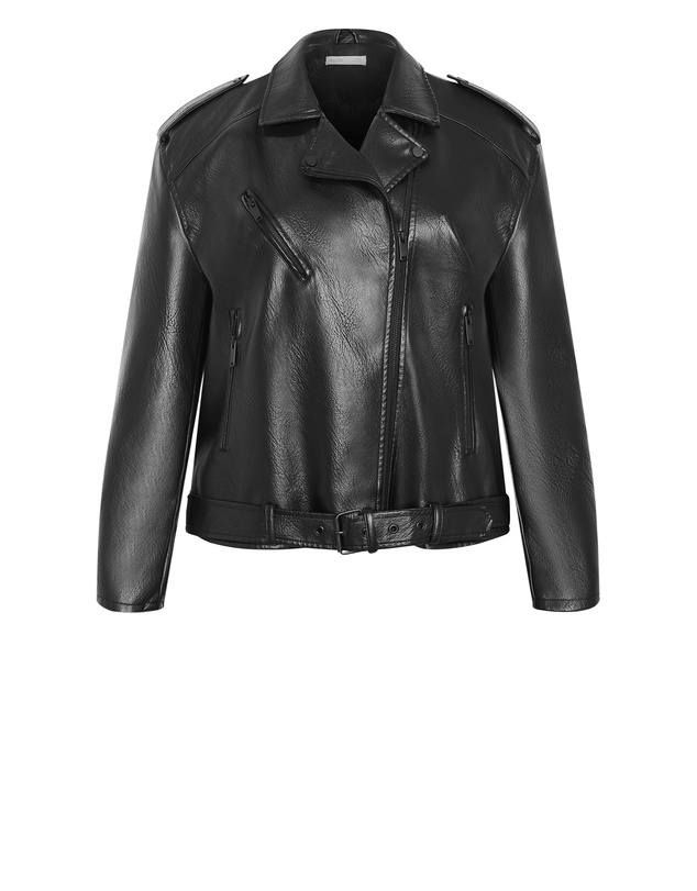 City Chic - Jule Faux Leather Biker Jacket