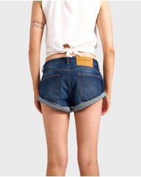 ONE TEASPOON - Bandits Low Waist Denim Shorts