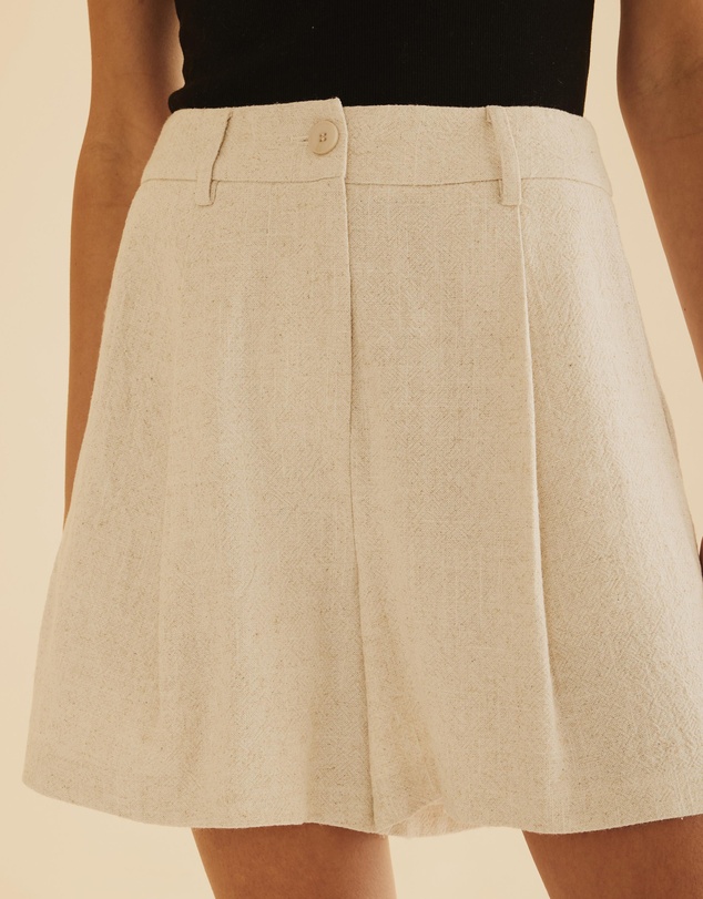 Atmos&Here - Remi Tailored Linen Blend Shorts