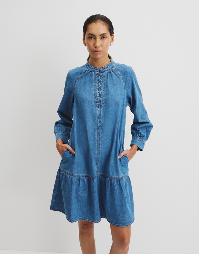 Country Road - Soft Denim Smock Dress