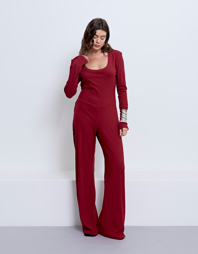 PFEIFFER - Biscayne Jumpsuit Sangria